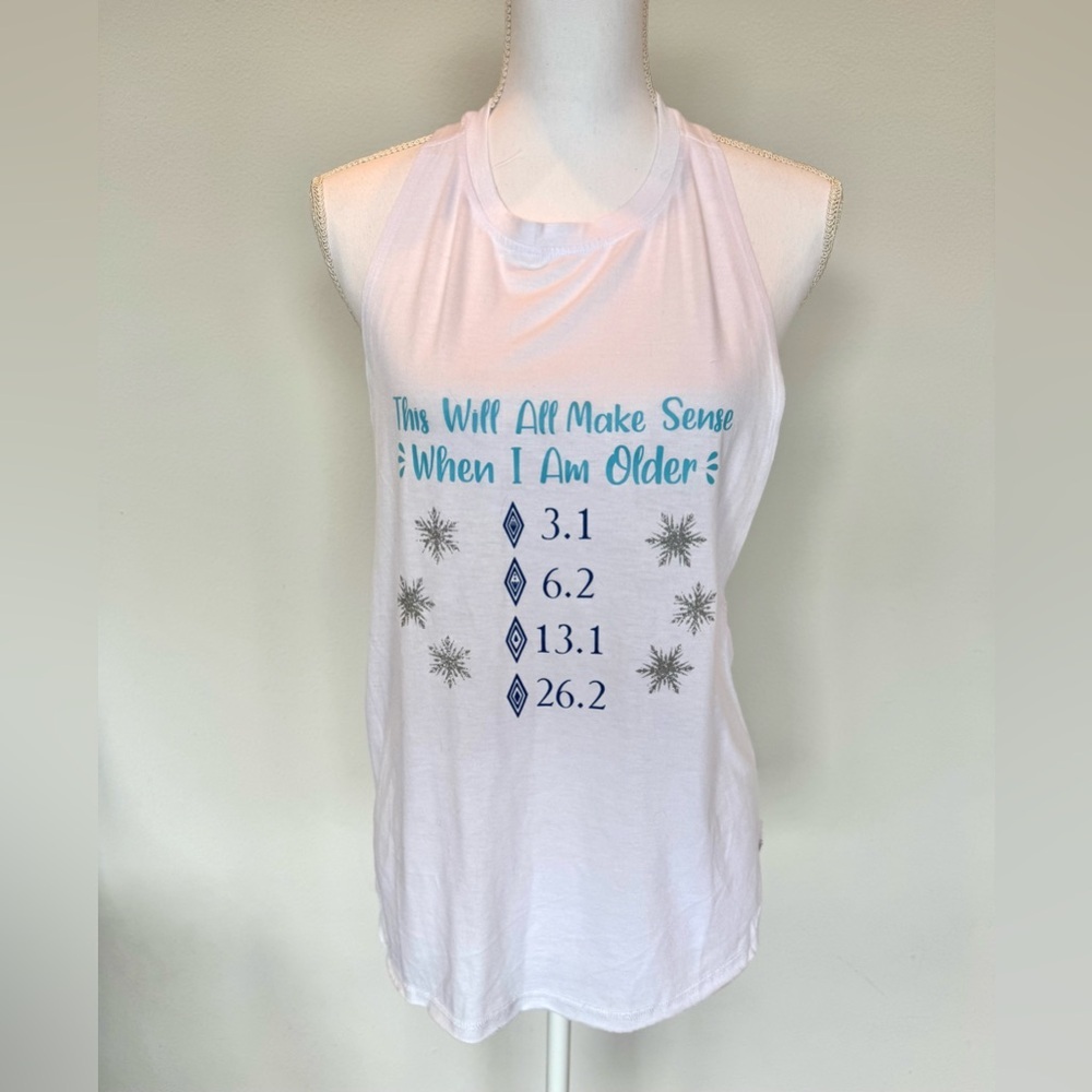 This Will Make Sense When I Am Older Muscle Tank | Dopey | S | NWOT | White